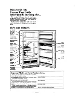 Предварительный просмотр 2 страницы Whirlpool ET20GK Use & Care Manual