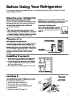 Preview for 5 page of Whirlpool ET22DKXDB00 Use And Care Manual