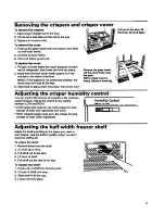 Preview for 11 page of Whirlpool ET22DKXDB00 Use And Care Manual