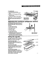 Предварительный просмотр 11 страницы Whirlpool ET22DQ Use And Care Manual