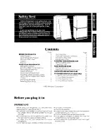 Preview for 3 page of Whirlpool ET22MK Use & Care Manual