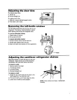 Предварительный просмотр 8 страницы Whirlpool ET22PKXDN00 Use And Care Manual