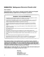 Предварительный просмотр 23 страницы Whirlpool ET22PKXDN00 Use And Care Manual