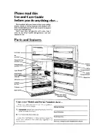 Предварительный просмотр 2 страницы Whirlpool ET22ZK Use & Care Manual