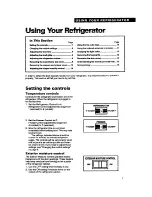 Preview for 7 page of Whirlpool ET25PK Use And Care Manual