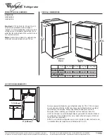 Предварительный просмотр 1 страницы Whirlpool ET8MTKXK Dimension Manual