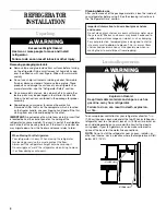 Preview for 4 page of Whirlpool ET8MTKXKQ00 Use & Care Manual