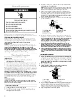 Preview for 4 page of Whirlpool ET8MTKXKQ01 Use & Care Manual