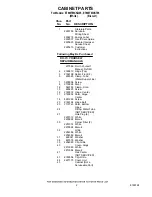 Preview for 2 page of Whirlpool ET8WTMXKQ05 Parts Manual