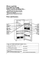 Предварительный просмотр 2 страницы Whirlpool ETl4EP Use & Care Manual