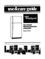 Предварительный просмотр 1 страницы Whirlpool ETl8DK Use & Care Manual