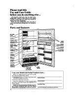 Предварительный просмотр 2 страницы Whirlpool ETl8DK Use & Care Manual