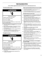 Preview for 13 page of Whirlpool EV070FXRQ01 Use & Care Manual