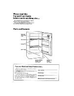 Preview for 2 page of Whirlpool EV090F Use And Care Manual