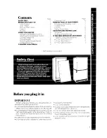 Preview for 3 page of Whirlpool EV090F Use And Care Manual