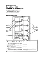 Preview for 2 page of Whirlpool EV110C Use And Care Manual