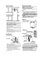 Preview for 4 page of Whirlpool EV110C Use And Care Manual