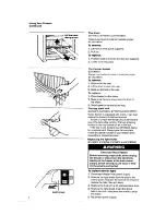 Предварительный просмотр 6 страницы Whirlpool EV110CX Use And Care Manual