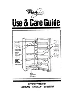 Preview for 1 page of Whirlpool EV11OCXW Use And Care Manual