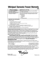 Preview for 8 page of Whirlpool EV11OCXW Use And Care Manual