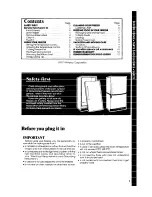 Preview for 3 page of Whirlpool EV130C Use & Care Manual