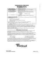 Preview for 12 page of Whirlpool EV130C Use & Care Manual