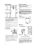 Предварительный просмотр 4 страницы Whirlpool EV150C Use And Care Manual