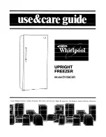 Предварительный просмотр 1 страницы Whirlpool EV150CXR Use And Care Manual