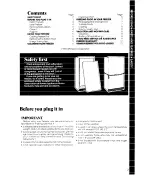 Preview for 3 page of Whirlpool EV150L Use & Care Manual