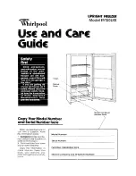 Whirlpool EV150LXK Use And Care Manual preview