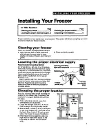 Preview for 5 page of Whirlpool EV150NXAN00 Use And Care Manual