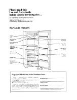 Предварительный просмотр 2 страницы Whirlpool EV15HEXP Use And Care Manual