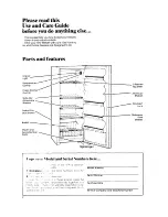 Preview for 2 page of Whirlpool EV15HK Use & Care Manual