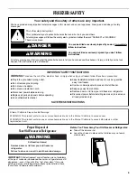 Предварительный просмотр 3 страницы Whirlpool  EV160NZTQ Use & Care Manual