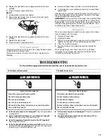 Preview for 13 page of Whirlpool  EV160NZTQ Use & Care Manual