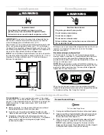 Preview for 4 page of Whirlpool EV165NXTN Use And Care Manual