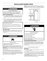 Preview for 4 page of Whirlpool EV187NYRQ00 Use & Care Manual