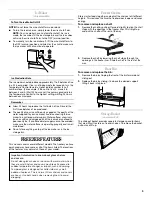 Предварительный просмотр 9 страницы Whirlpool EV188NYW 5-10 Use And Care Manual