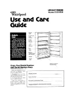 Preview for 1 page of Whirlpool EV200D Use And Care Manual