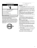 Preview for 5 page of Whirlpool EV209NBT Use And Care Manual