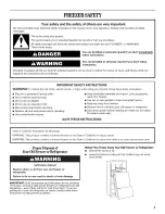 Preview for 3 page of Whirlpool EV209NBTQ01 Use & Care Manual