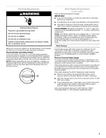 Preview for 5 page of Whirlpool EV209NBTQ01 Use & Care Manual