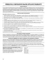 Preview for 16 page of Whirlpool EV209NBTQ01 Use & Care Manual