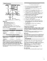 Предварительный просмотр 5 страницы Whirlpool EXTKIT18FS Installation Instructions And Use & Care Manual