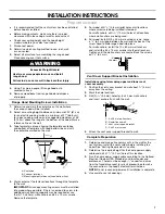 Предварительный просмотр 7 страницы Whirlpool EXTKIT18FS Installation Instructions And Use & Care Manual