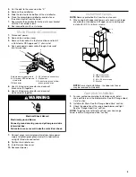 Предварительный просмотр 9 страницы Whirlpool EXTKIT18FS Installation Instructions And Use & Care Manual