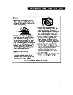 Preview for 5 page of Whirlpool FEC330B Important Instructions Manual