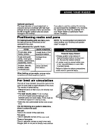 Preview for 9 page of Whirlpool FEC330B Important Instructions Manual