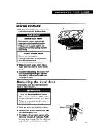 Preview for 21 page of Whirlpool FEC330B Important Instructions Manual