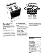 Whirlpool FEC350V Use And Care Manual preview
